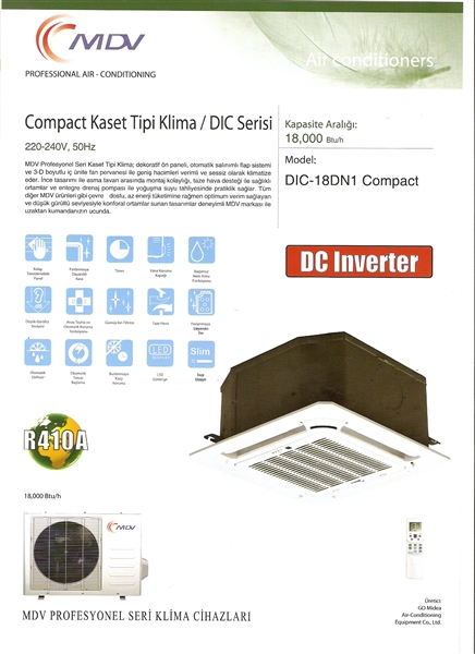 MDV Compact Kaset Düz ve Inverter 3